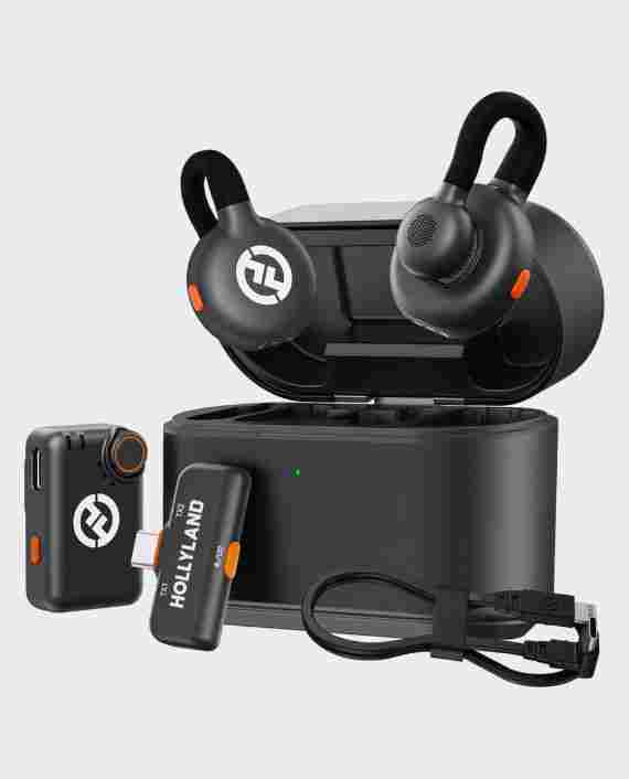 Hollyland Lark M2 S Wireless Microphone | Compact Lavalier Mic for Camera, Phone & PC