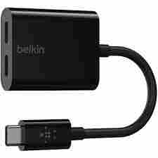 Belkin CONNECT USB-C Audio + USB-C Charge Adapter (BL-U081-USBC-ADP / F7U081btBLK)