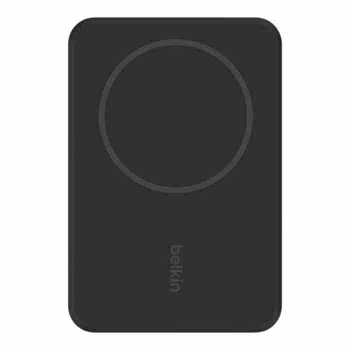 Belkin BoostCharge Magnetic Wireless Power Bank 5K + Stand for iPhone 14/13/12, Black (BL-PB-MSafe-D004-5000C-BLK / BPD004btBK)