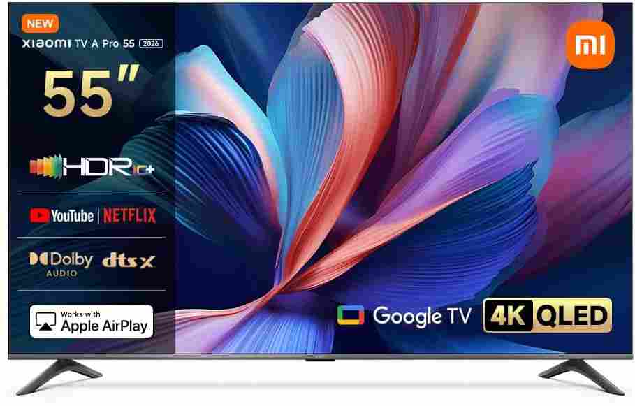 Xiaomi TV A Pro 2026 55" – 4K Smart TV with Google TV & Dolby Audio