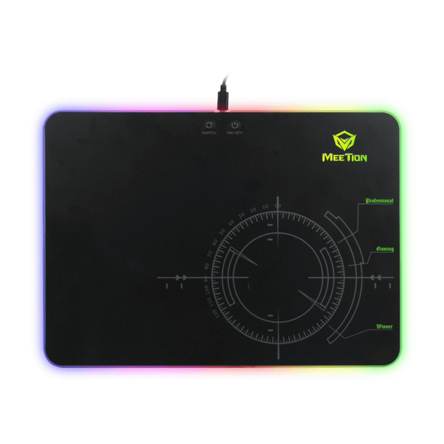MeeTion MT-P010 Gaming Mouse Pad – 16.8 Million Color RGB Backlit