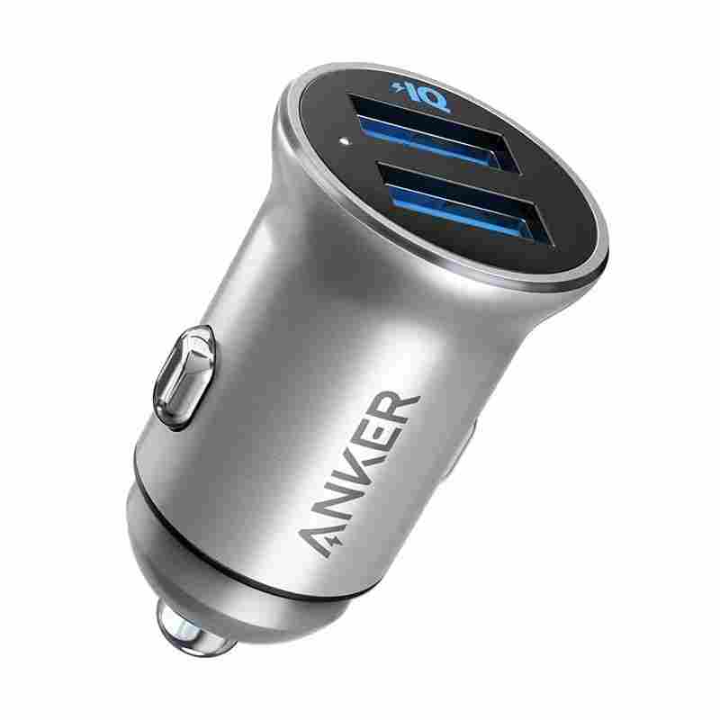 Anker PowerDrive 2 Alloy Car Charger – Silver