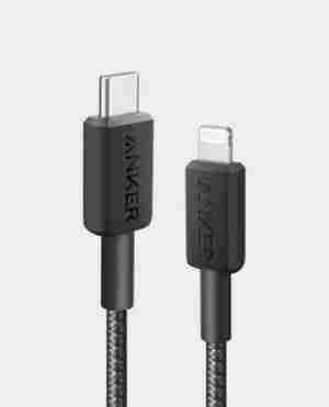 Anker 322 USB-C to Lightning Cable (3ft / 0.9m) – Black