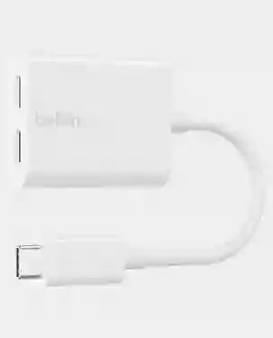 Belkin Rockstar USB-C Audio + Charger Adapter White (F7U081BTWH)