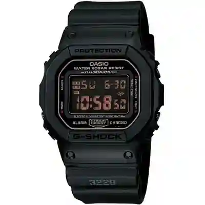 Casio G-Shock Men's Digital Quartz Watch - DW-5600MS-1DR | Black Military Stealth Design