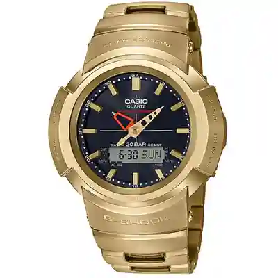 Casio G-Shock Men's Analog-Digital Quartz Watch - AWM-500GD-9ADR | Full Metal Gold Solar Bluetooth Watch