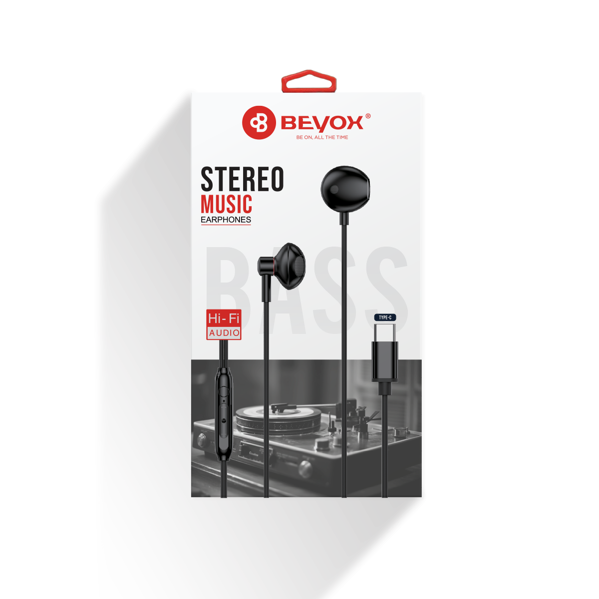 BEYOX BE-135 Type-C Handsfree – Premium Sound & Comfortable Fit