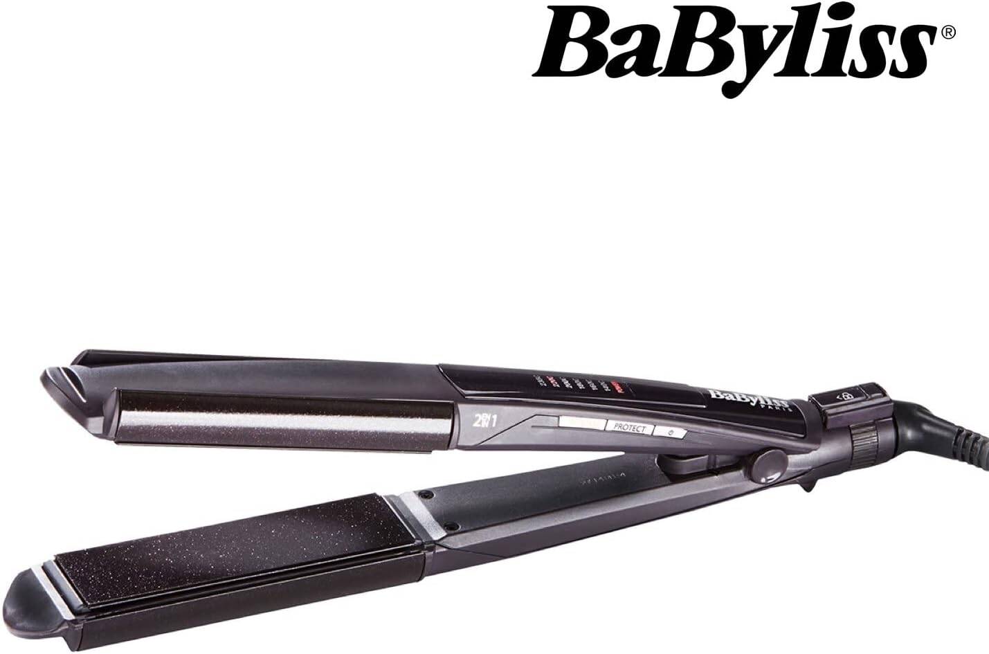 BaByliss 2 In 1 Hair Straightener And Curler Diamond Ceramic ST330SDE