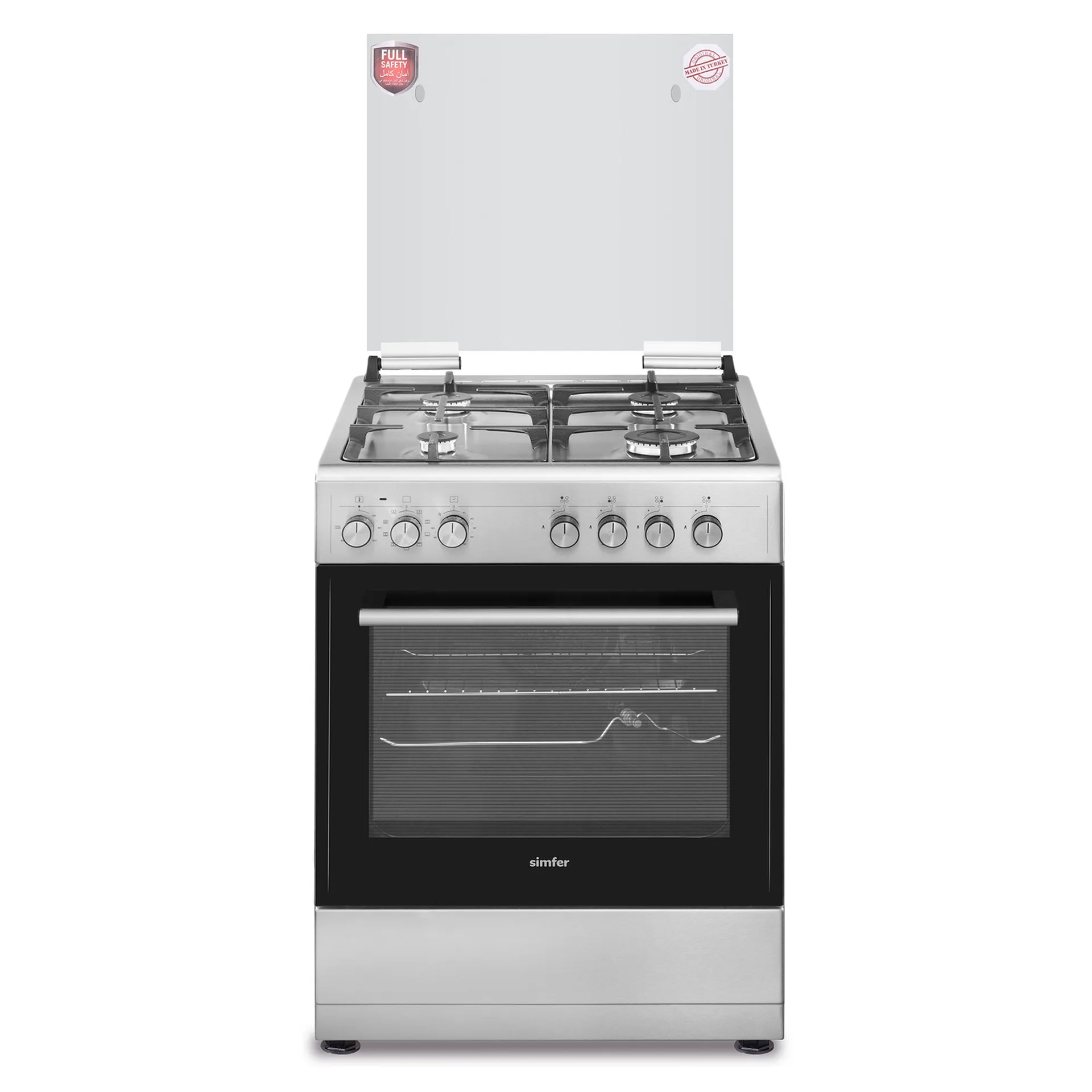 Simfer 60x60 Gas Cooker with Electric Oven 6060SE Turbo Fan Rotisserie