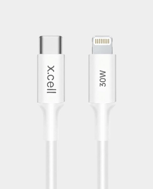 Xcell USB-C to Lightning Cable 30W 1M White XL-CB-212LC-30W-1M-WHI