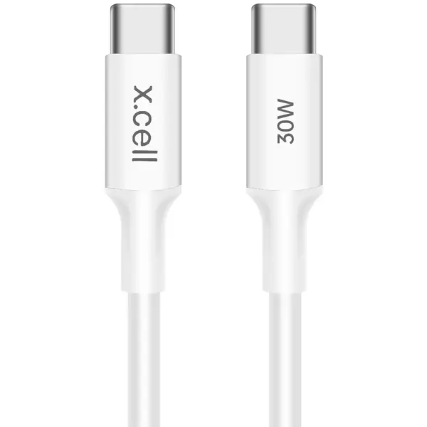 Xcell 30W USB C to C Cable 1M White – XL-CB-30W-CC-1M-WHI