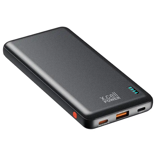 Xcell 10000mAh Power Bank PD Type-C In & Out Black XL-PC-10200PD | Fast Charging