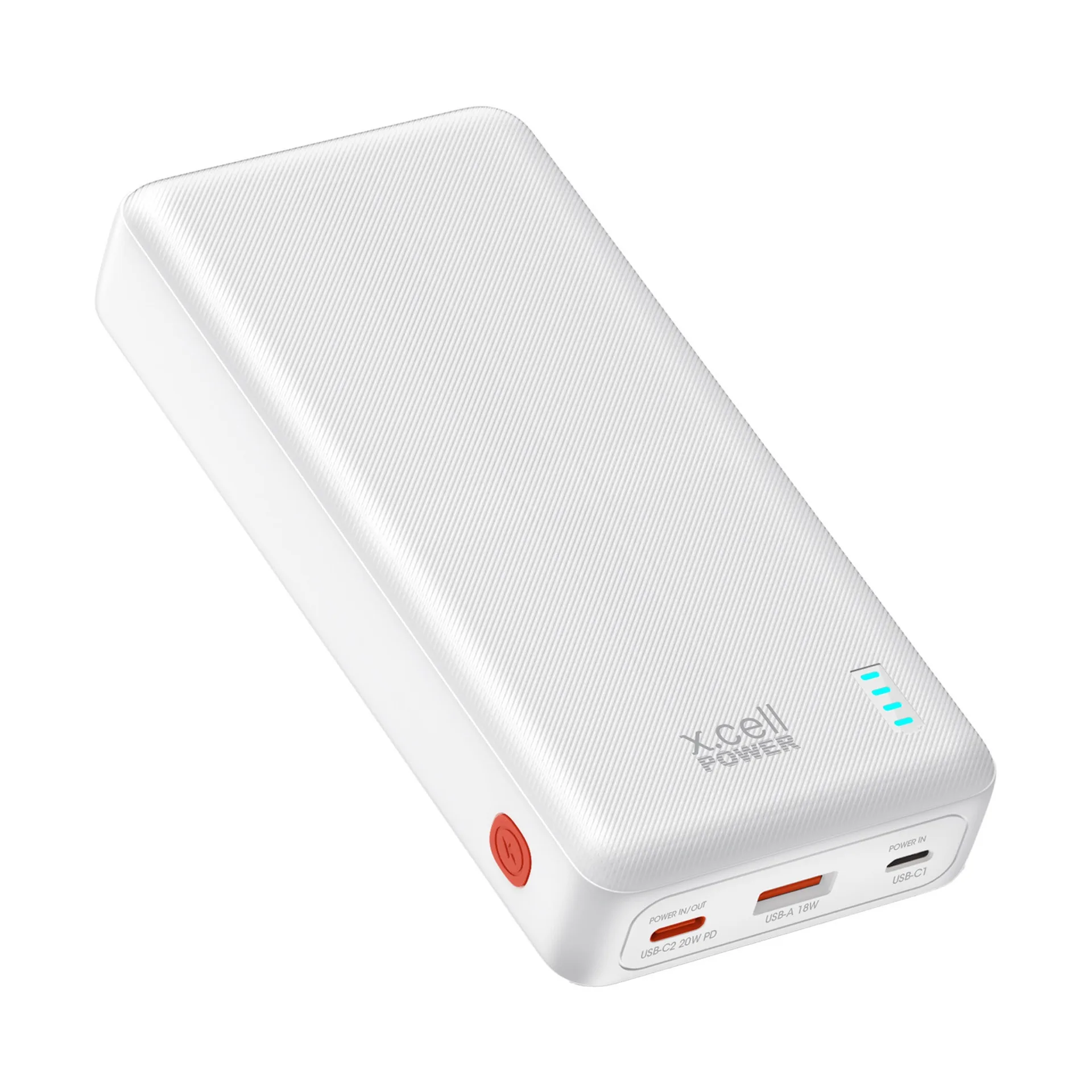 Xcell Power Bank 20000mAh PD Type-C In & Out White | XL-PC-20200PD-WHI