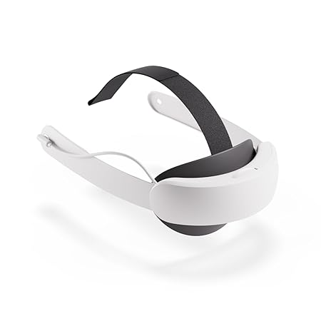 Meta Quest 3 Elite Strap with Battery White – Extended Play Comfort