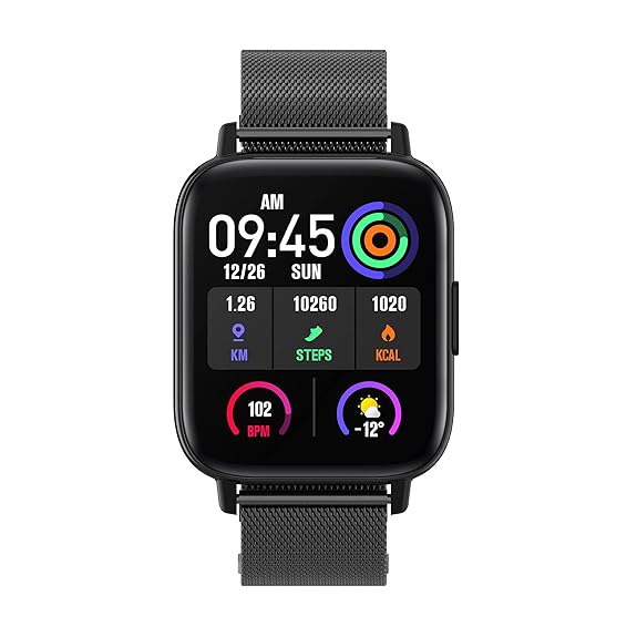 XL Watch G3 Talk Black Frame Steel Strap XL-WATCH-G3TALK-BLKFSteelStrap
