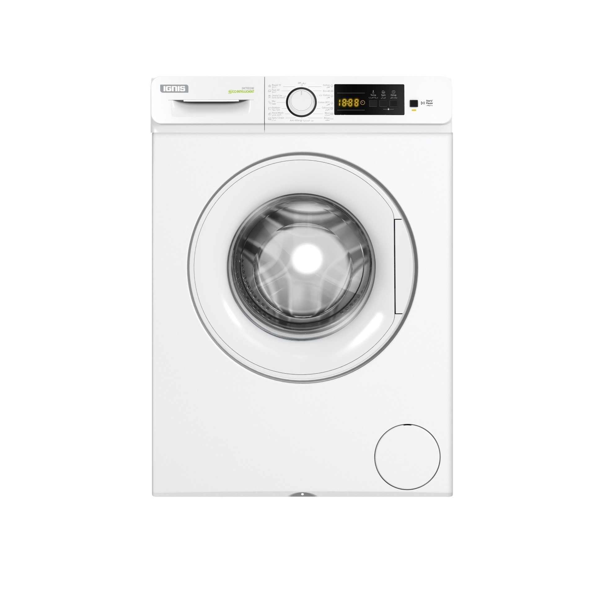 IGNIS 7KG Front Load Washing Machine – White | WM IM7RGW