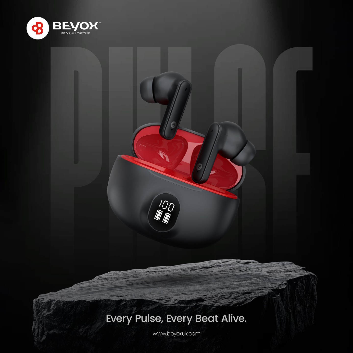 BEYOX BA-02 TWS AirPods 1st Gen – Wireless Earbuds with Clear Sound