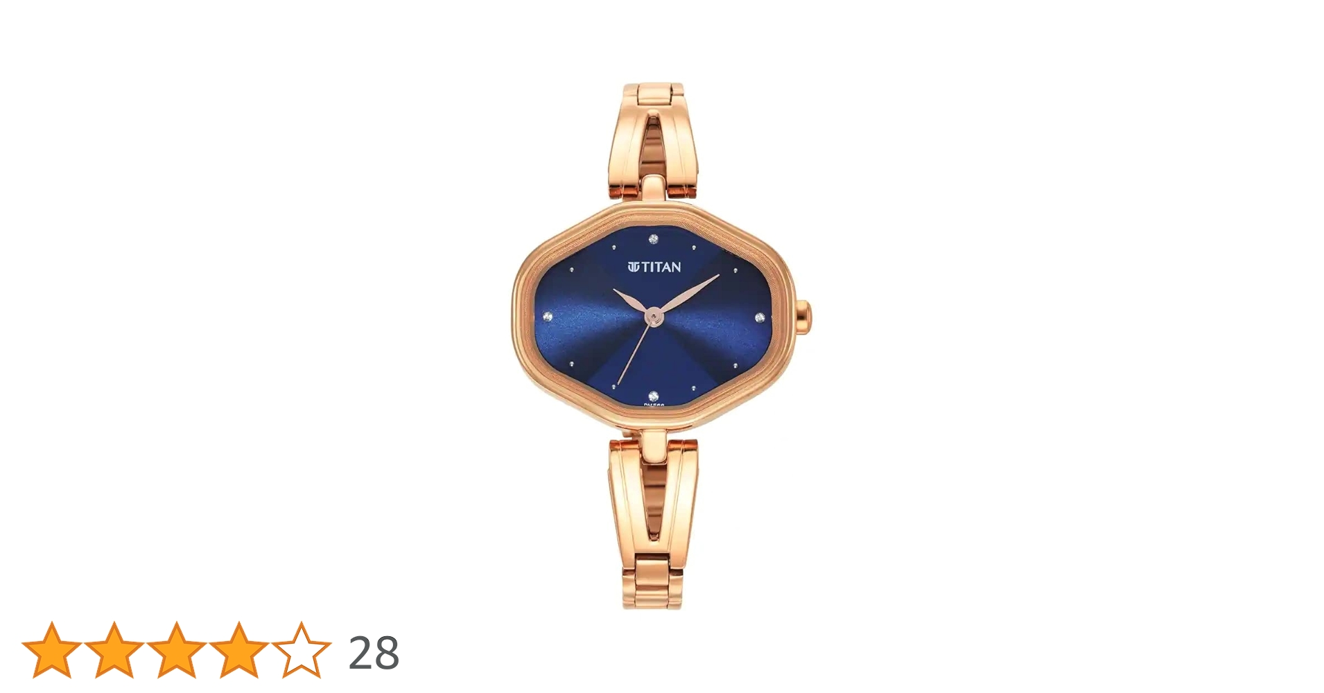 Titan Women Karishma Blue Dial Metal Strap Watch 2680WM01