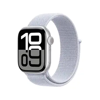 Apple Watch Series 10 42mm Silver Aluminum Blue Sport Band GPS (MWWD3QA/A)