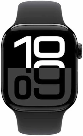 Apple Watch Series 10 46mm Jet Black Aluminum Black Sport Band GPS (MWWP3QA/A)
