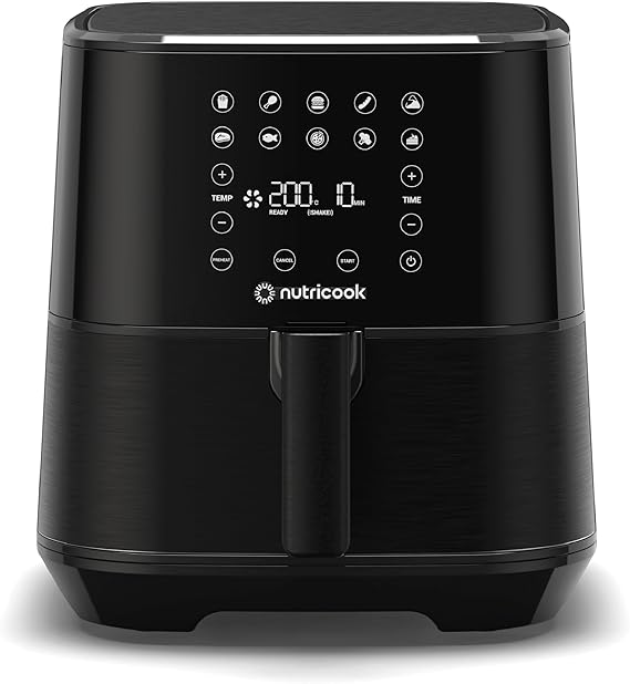 NutriCook NC-AF205K Rapid Air Fryer 5.5 L | 1700W Digital Fryer | Qatar
