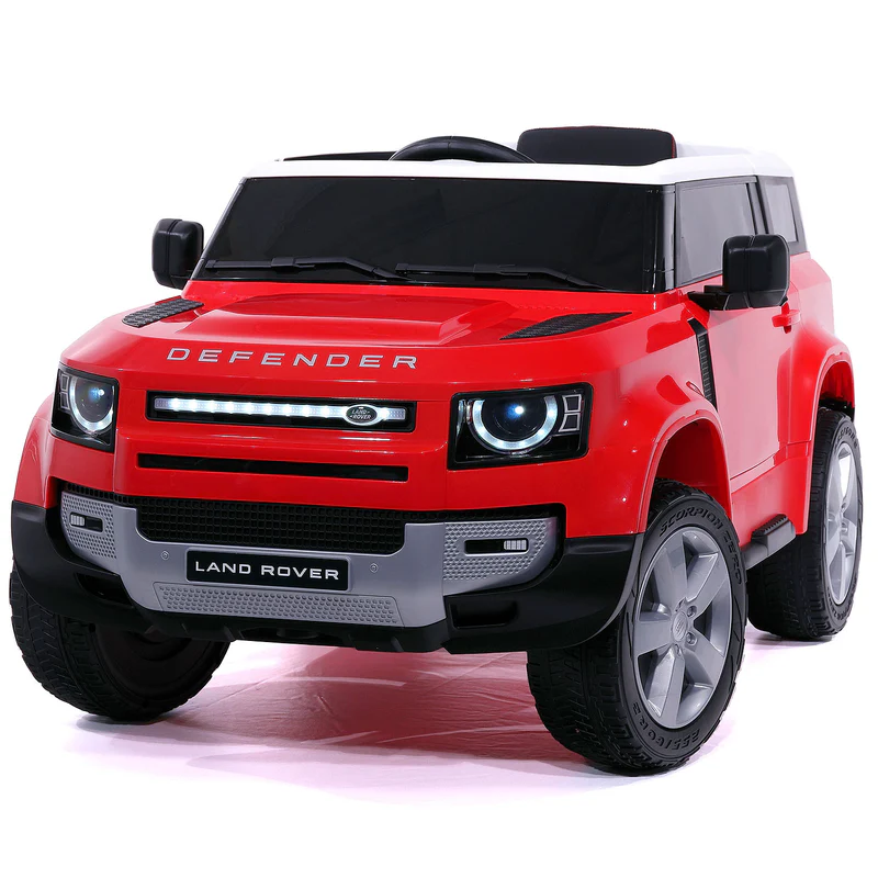 Land Rover Defender AMT-755310850 | Licensed 12V Ride-On Car with MP3, LED Lights & Leather Seat | AMTOY