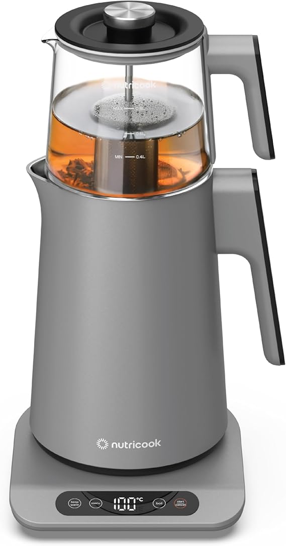 Nutricook NC-KTM330G 2-in-1 Tea Maker | Electric Kettle & Tea Brewer