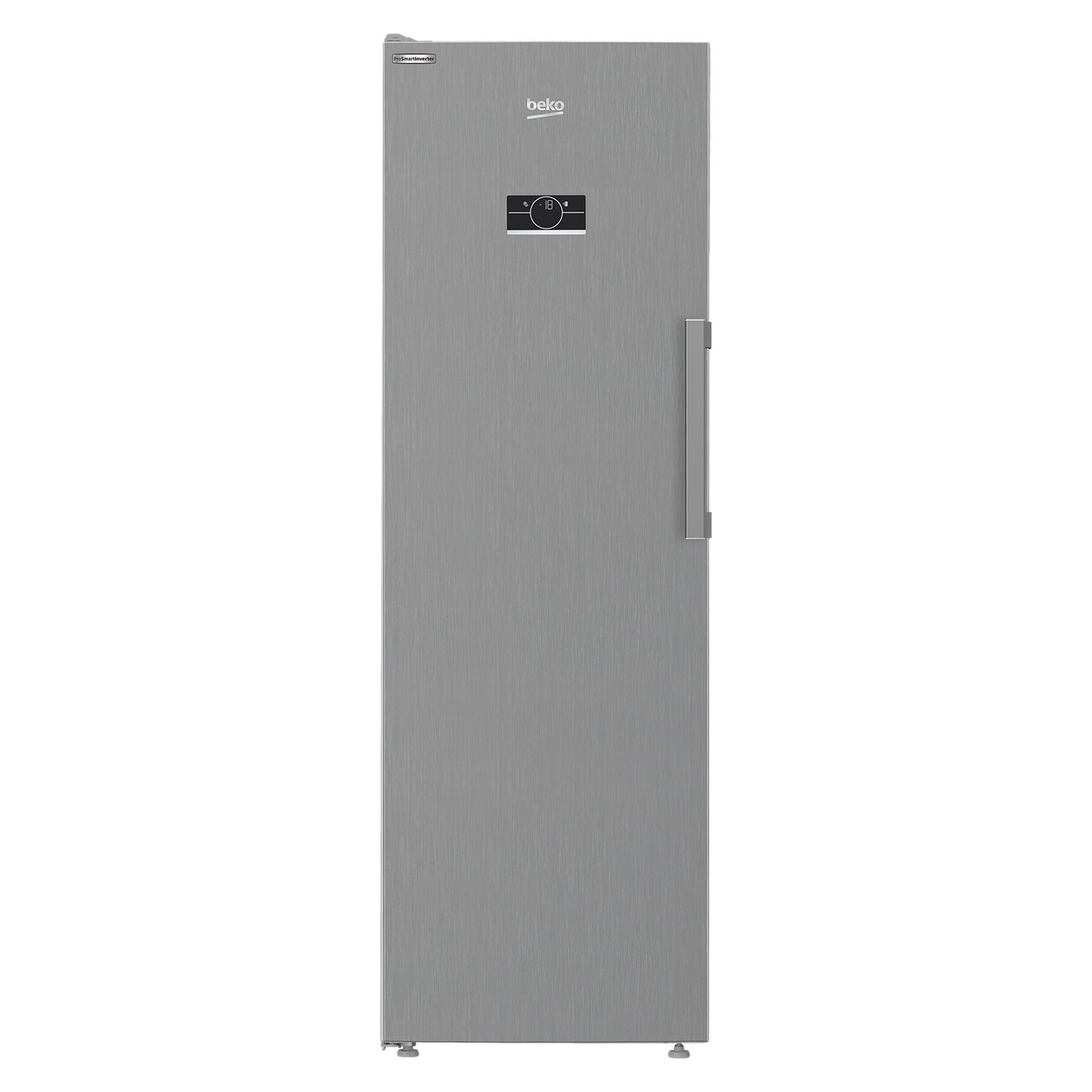 Beko RFNE360X 313L Upright Freezer – Stainless Finish