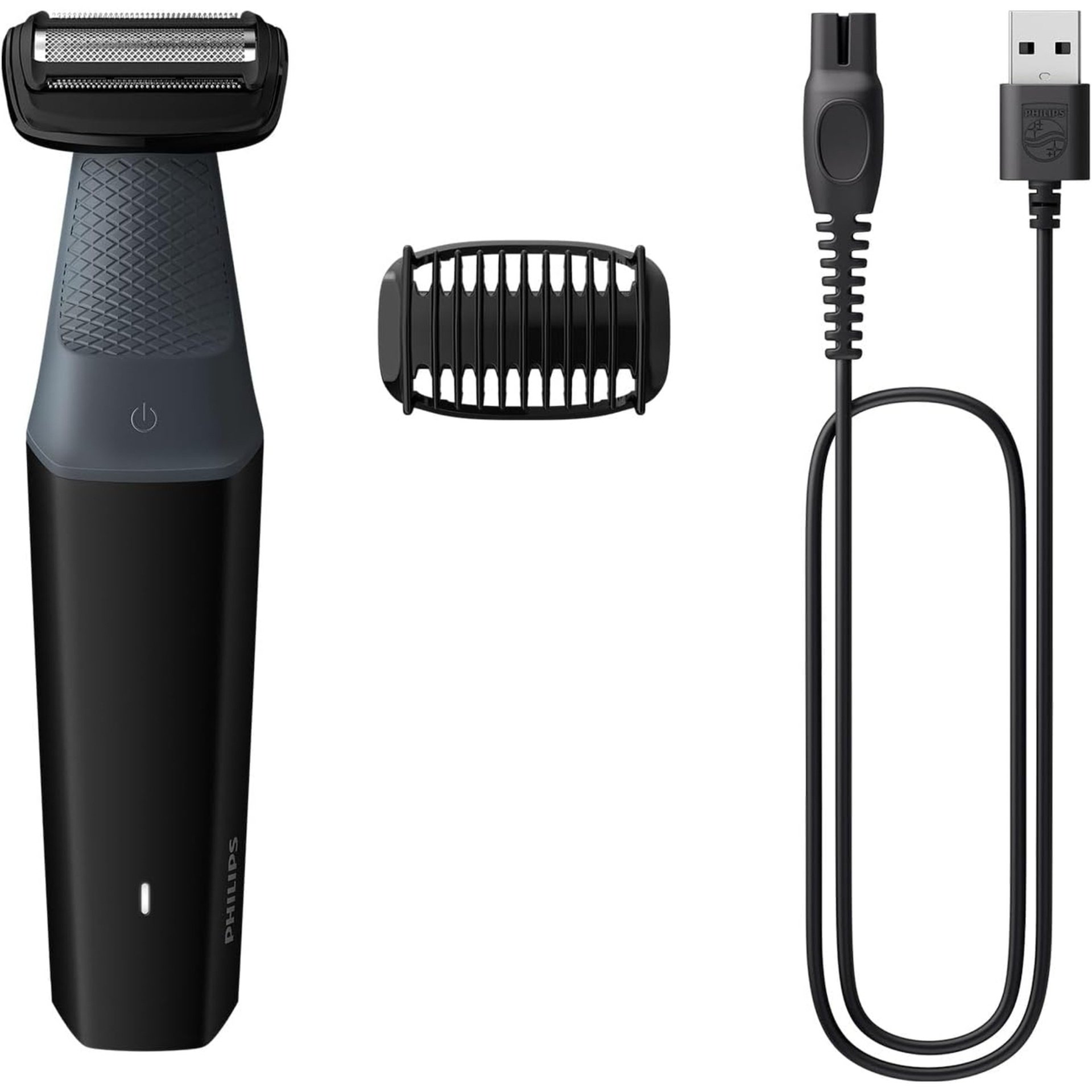 Philips Body Shaver 3000 Series BG3017/01 – Showerproof Male Grooming Set (Black)
