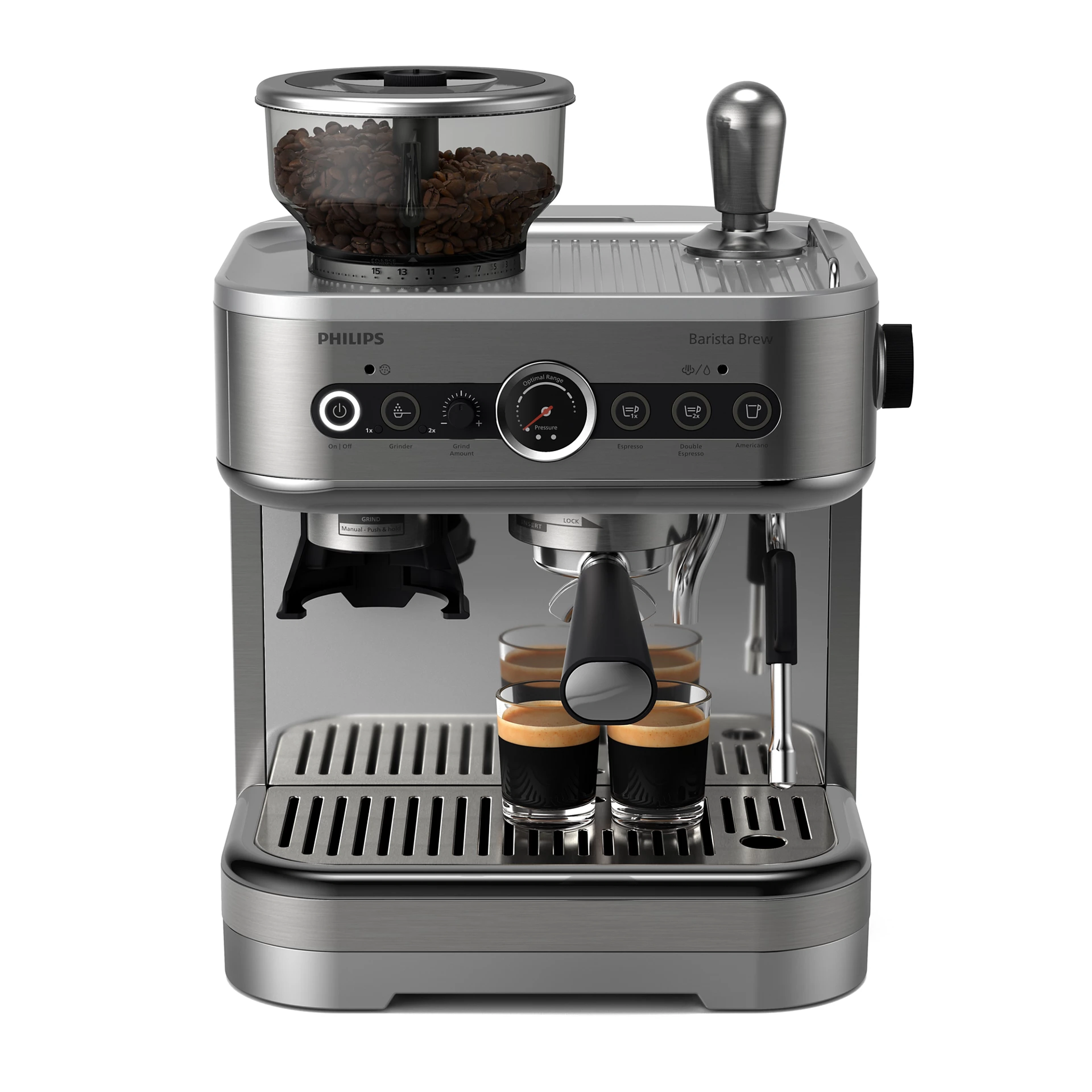 Philips Semi-Automatic Espresso Machine PSA3228/01 | Professional Espresso & Cappuccino Maker