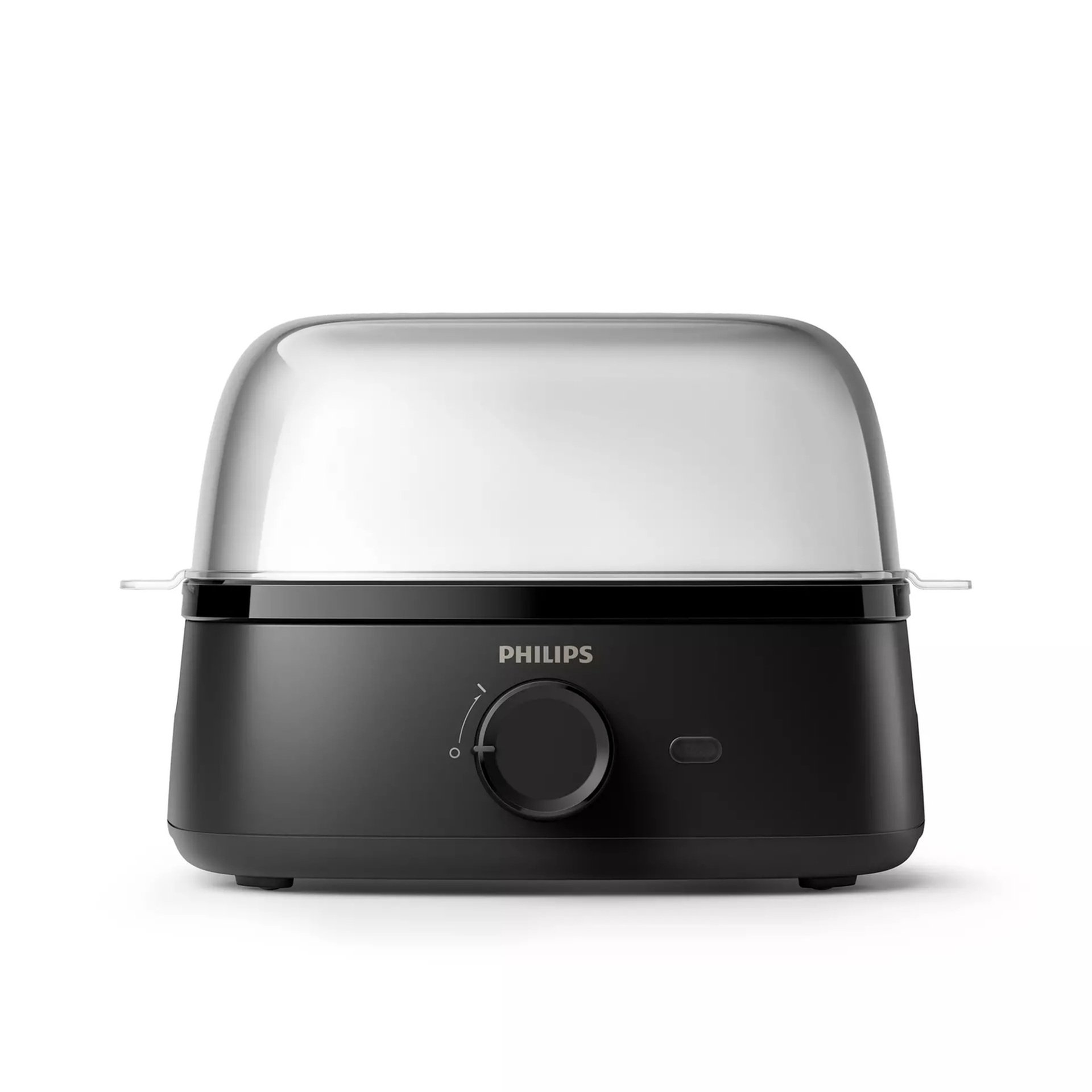 Philips Egg Cooker HD9137/91 | Deep Black Automatic Egg Boiler with Measuring Cup