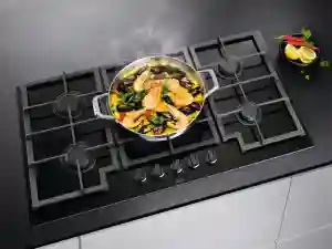 AEG Gas on Glass Hob HKB95451NB | 90cm | Built-in | Sleek Glass Design