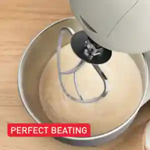 Moulinex Bake Essential Kitchen Machine QA160127 | 800W | 4.8L Bowl | 6 Speeds + Pulse | 3 Pastry Attachments