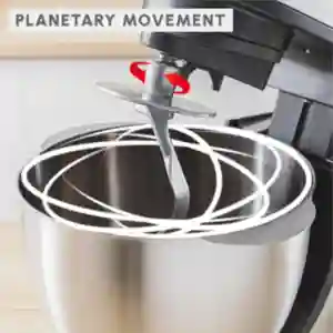 Moulinex Bake Partner Kitchen Machine QA521B27 | 1100W | 4.6L Bowl | 8 Speeds + Pulse | Blender + 4 Attachments