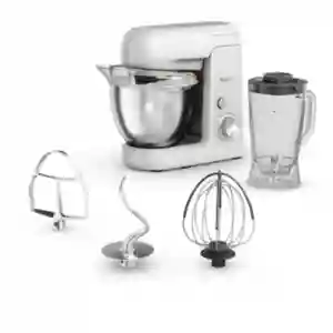 Moulinex Bake Partner Kitchen Machine QA521B27 | 1100W | 4.6L Bowl | 8 Speeds + Pulse | Blender + 4 Attachments