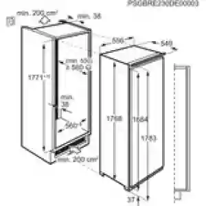 AEG Built-in Fridge SKE81811DC | 310L | 35dB | Made in Italy | Energy Efficient