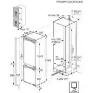 AEG Built-in Bottom Freezer TSC8M189DC | 182L Fridge + 62L Freezer | 60cm | Energy Efficient
