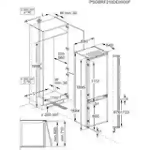 AEG Built-in Fridge/Bottom Freezer OSC7P750DS | 286L | Made in Italy | Energy Efficient