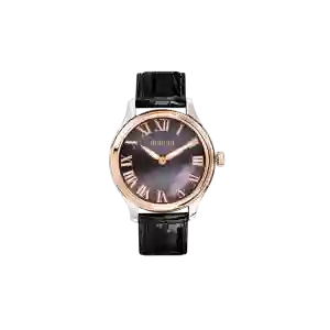 Damas Ladies Quartz Watch DSP-Q32-WT-SR-1B52 | 32mm | Bi-Color Steel | Black MOP Dial | Swiss Quartz