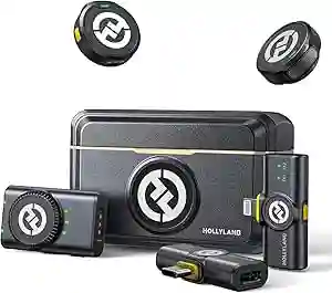 Hollyland Lark M2 Wireless Lavalier Microphone | Ultra-Compact Clip-On Mic for Camera, Phone & PC