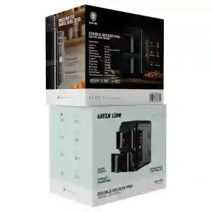 Green Lion Double Decker Pro Digital Air Fryer | Dual-Basket Healthy Cooking Appliance