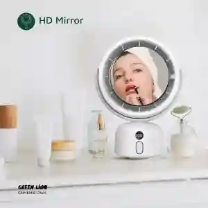 Green Lion Makeup Mirror Fan | LED Vanity Mirror with Cooling Fan