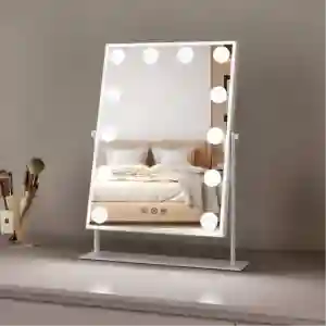 Green Lion Glam Shine Makeup Mirror | 9 LED Light Vanity Mirror for Makeup & Skincare