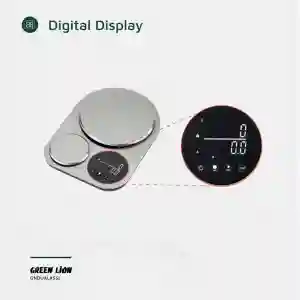 Green Lion Dual Kitchen Scale | 5kg / 11lbs Precision Digital Food Scale