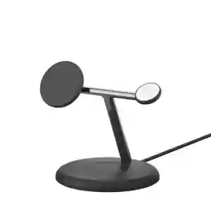 Belkin BoostCharge 3-in-1 Magnetic Charging Stand with Qi2 Fast Wireless Charging 15W Black (BL-Qi2Magnetic-stnd-3IN1-Blk / WIZ029myBK)