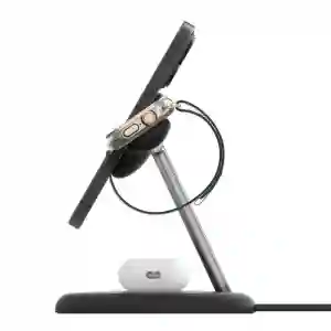 Belkin BoostCharge 3-in-1 Magnetic Charging Stand with Qi2 Fast Wireless Charging 15W Black (BL-Qi2Magnetic-stnd-3IN1-Blk / WIZ029myBK)