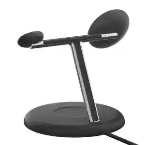Belkin BoostCharge 3-in-1 Magnetic Charging Stand with Qi2 Fast Wireless Charging 15W Black (BL-Qi2Magnetic-stnd-3IN1-Blk / WIZ029myBK)