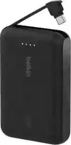 Belkin BoostCharge Power Bank 10K, PD 20W with USB-C Integrated Cable Black (BL-PB-B021-10000PD-BLK / BPB021hqBK)