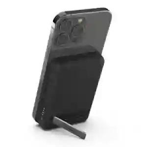 Belkin BoostCharge Magnetic Wireless Power Bank 5K + Stand for iPhone 14/13/12, Black (BL-PB-MSafe-D004-5000C-BLK / BPD004btBK)
