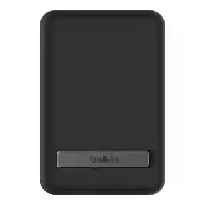 Belkin BoostCharge Magnetic Wireless Power Bank 5K + Stand for iPhone 14/13/12, Black (BL-PB-MSafe-D004-5000C-BLK / BPD004btBK)